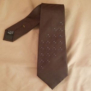 Fendi silk tie - brown